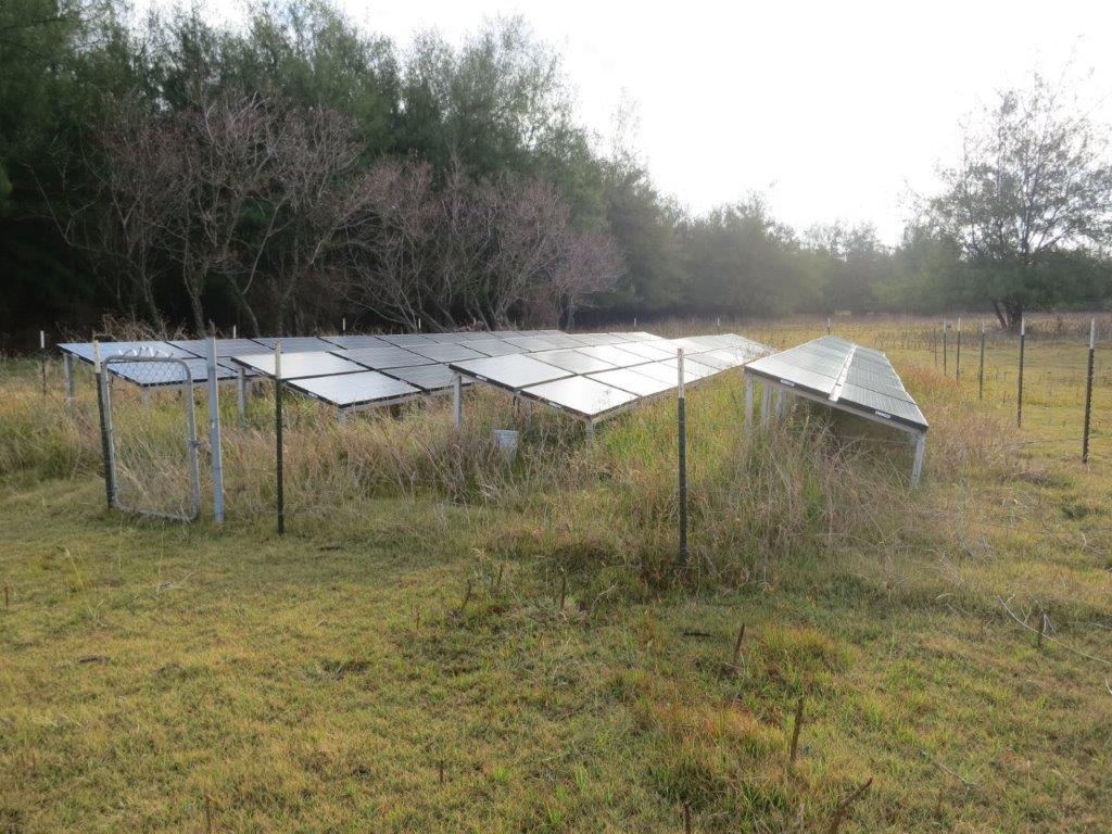 Solar panels left from a previous expedition